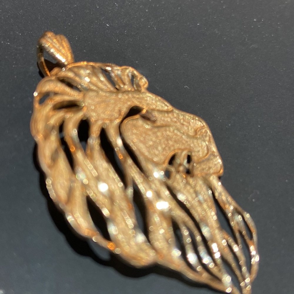 Lion 🦁 pendant 14 Kt gold - Picture 4 of 7